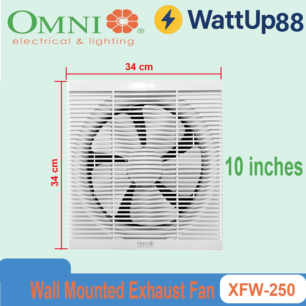 OMNI Wall Mounted Exhaust Fan 10 inches - XFW-250 | Shopee Philippines