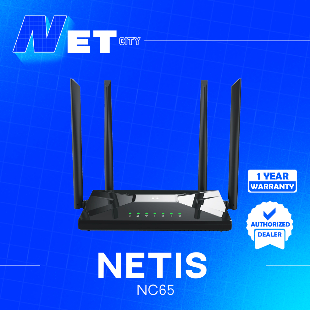 Netis NC65 AC1200 1200Mbps Wifi5 Wireless Dual Band Gigabit Router ...