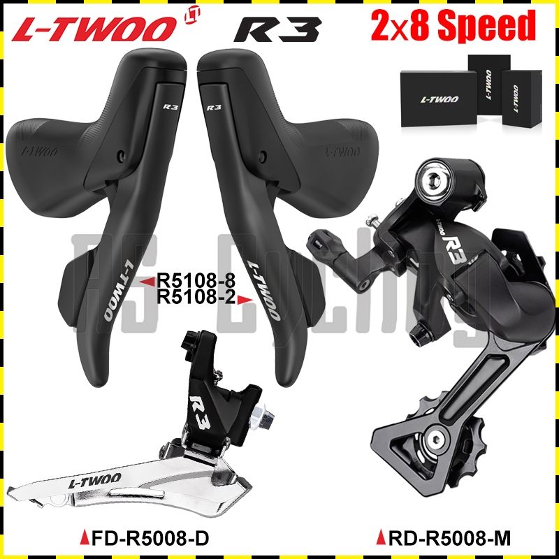 【COD&Ready】 LTWOO R3 2x8 Speed 16s Road Bike Shifter Rear Derailleurs ...