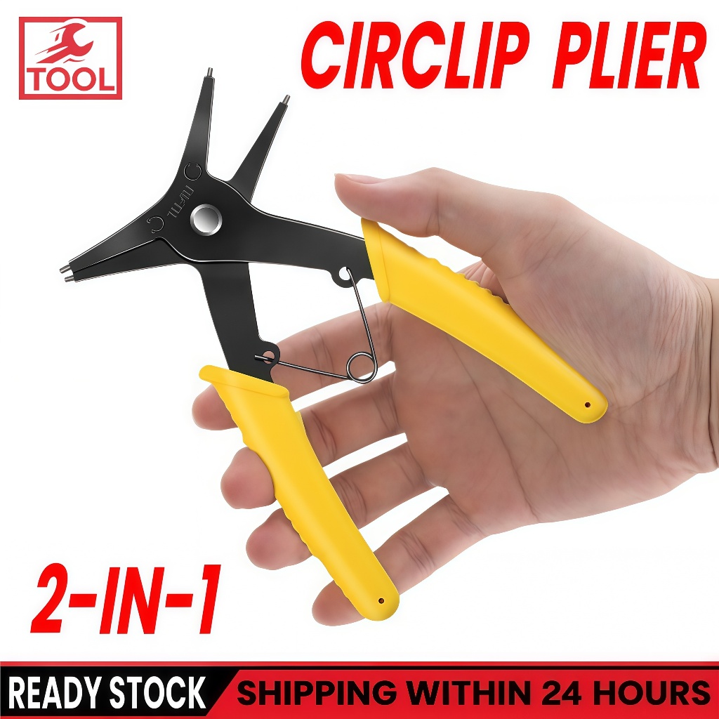 Portable 2-in-1 Circlip Pliers – DIY Snap & Spring Ring Removal and ...