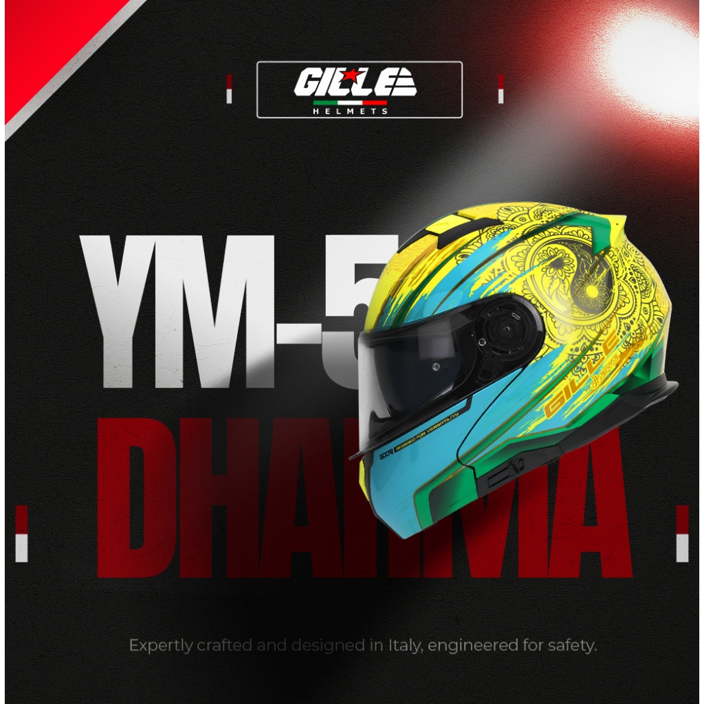 Gille Helmet SH-526 SP-GXR Modular Motorcycle Modular Helmet Dual Visor  With Keychain