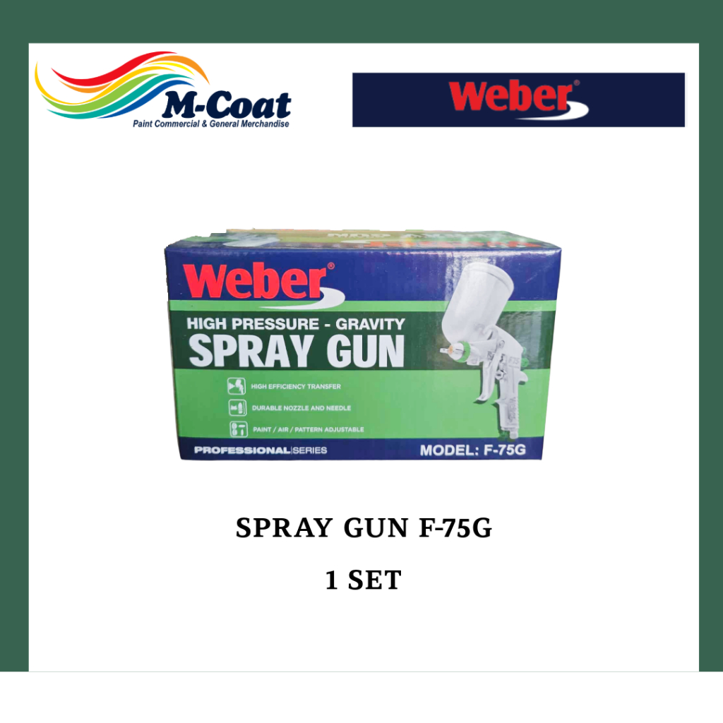 Weber F-75 High Pressure - Gravity Spray Gun | Shopee Philippines