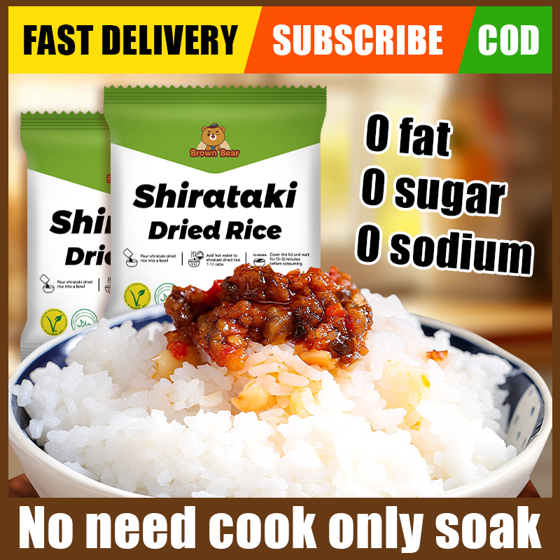 Low-Cal Shirataki Rice | Individual Packs, Portable & Storable | Bulk ...