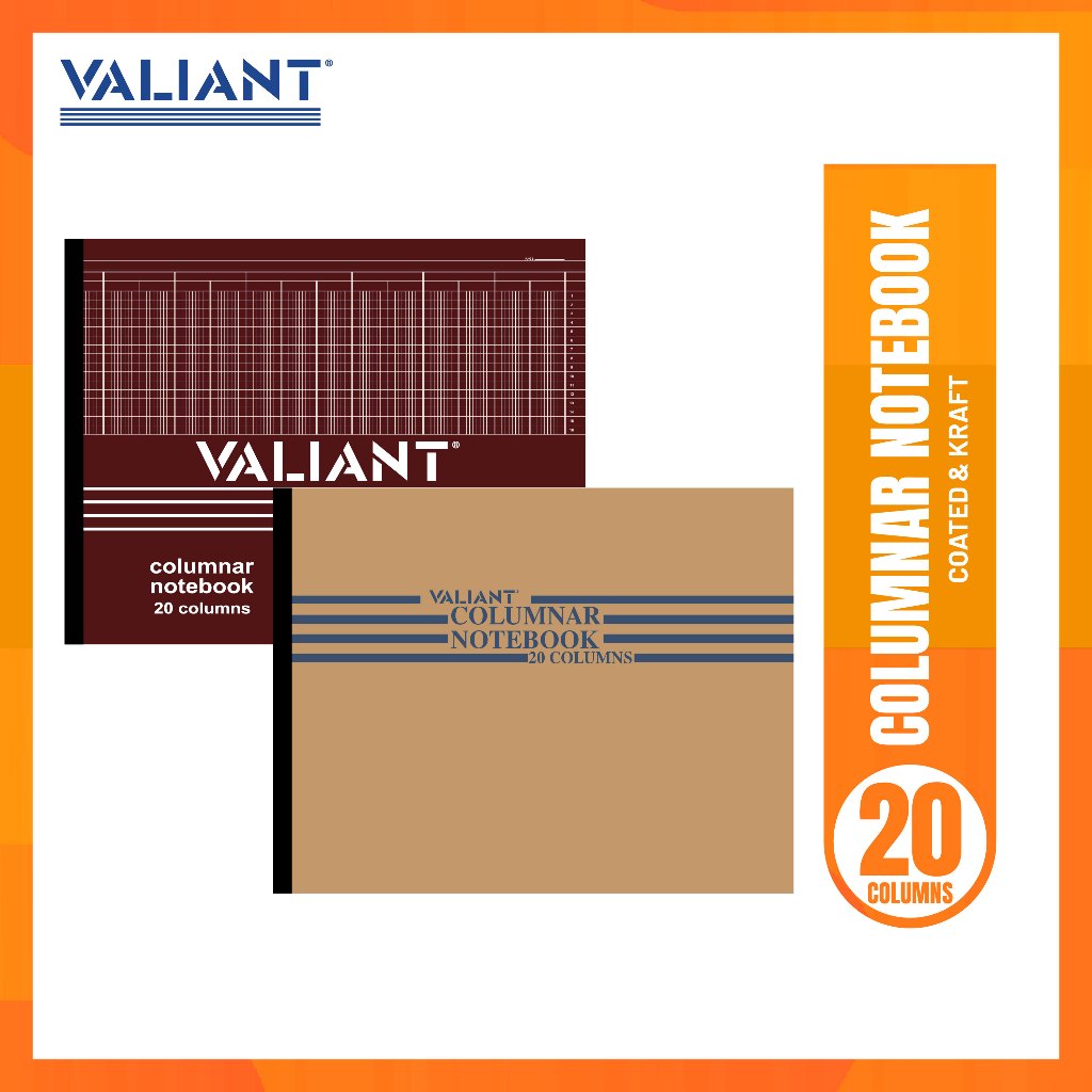 Valiant Accounting Columnar Notebook 20 Columns | Shopee Philippines