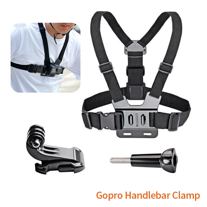 Chest Mount Strap for GoPro, Action Camera & Cellphone Adjustable Body ...
