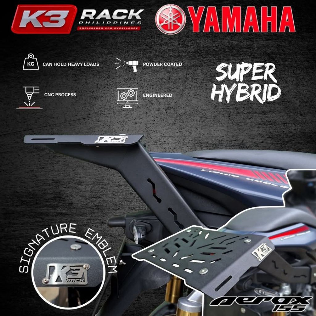 K3 RACK for Aerox v3 S/SP SUPER HYBRID VERSION | Shopee Philippines