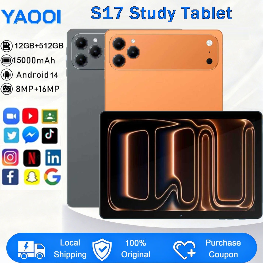 Tablet Android S17 Original Tab 12 Inch Dual SIM Card Support SD 5G ...