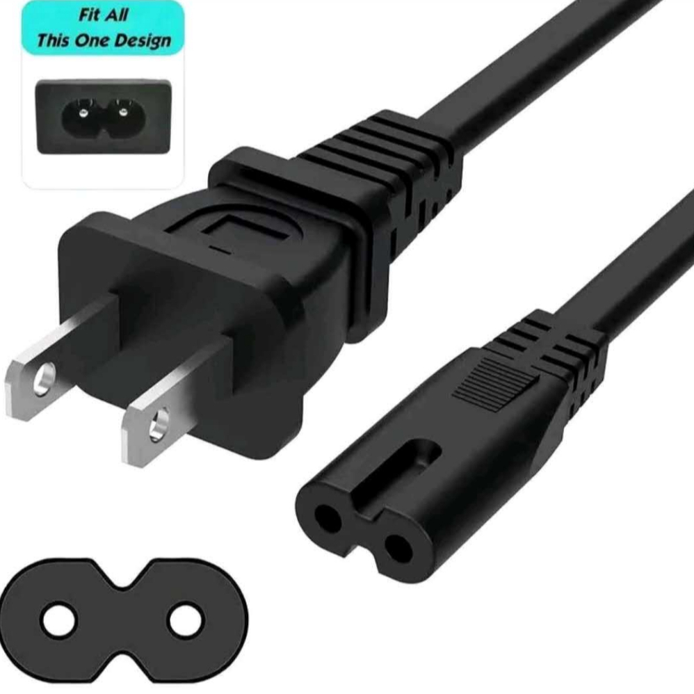 2 Prong Ac Power Cordnull
