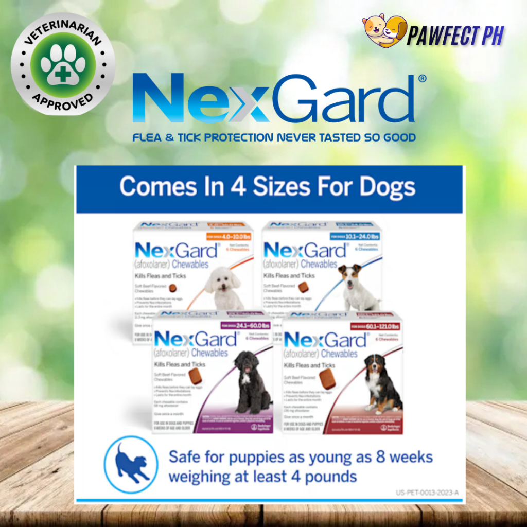 Nexgard Chewables for Dogs Anti-Ticks and Fleas with Sticker 2027 ...