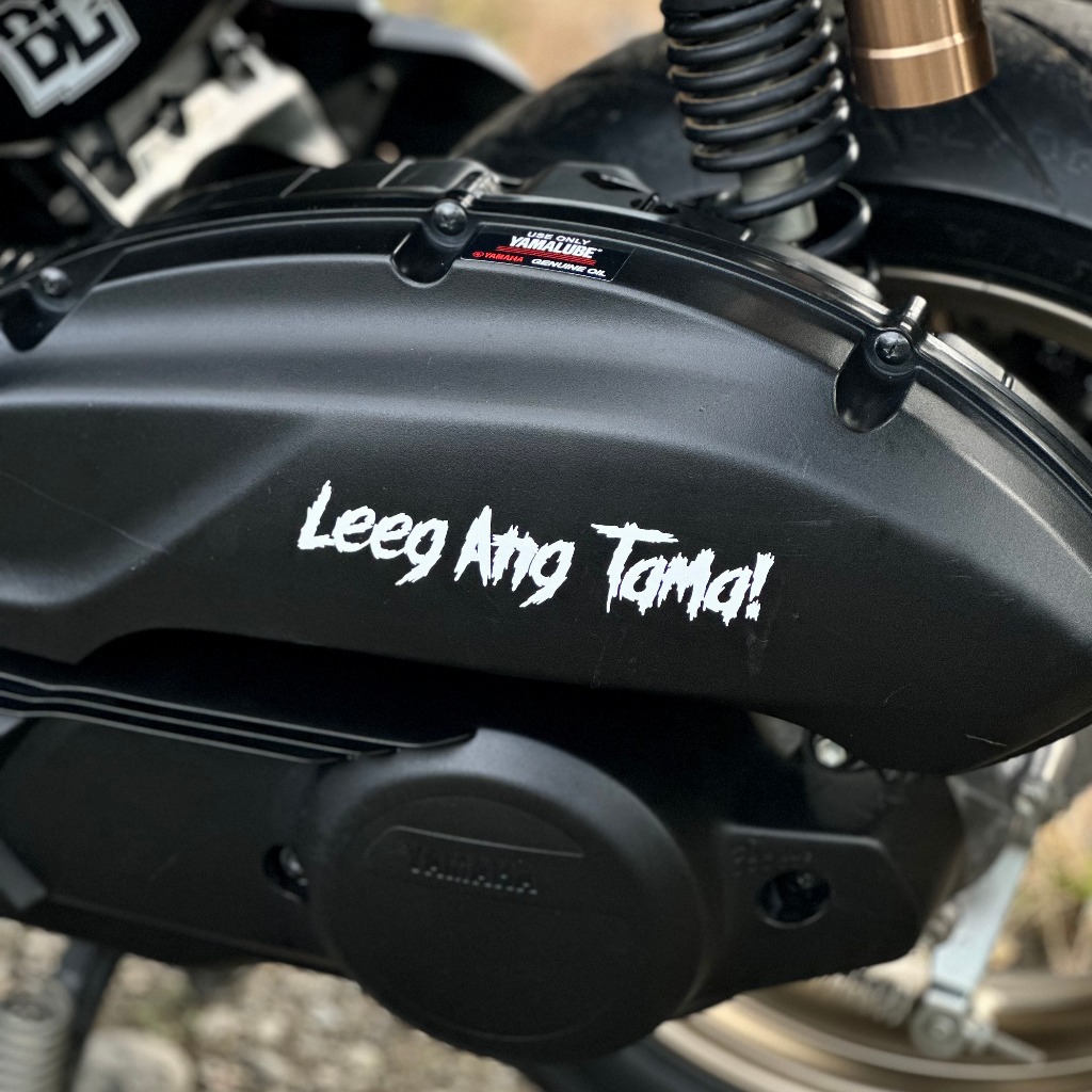Leeg Ang Tama Sticker Decals Cutout Vinyl Waterproof Motor Sticker ...