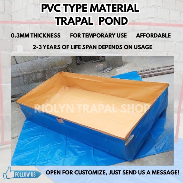 PVC TYPE MATERIAL AZOLLA TRAPOND CRAYFISH POND AZOLLA BED TRAPAL POND ...