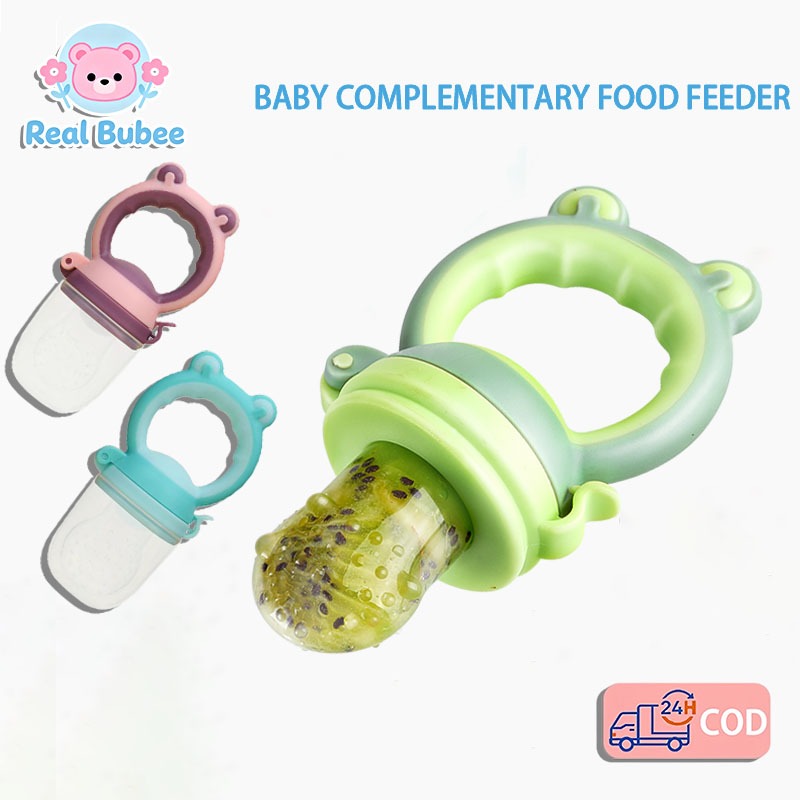 Real Bubee Newborn Baby Fruit Pacifier Feeder with Safe Mesh for 6 ...
