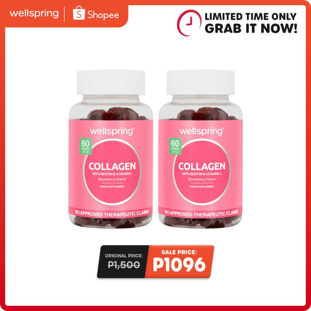 Wellspring 2 in 1 Collagen Gummies Anti-Aging, Skin Repair, Hair & Nail ...