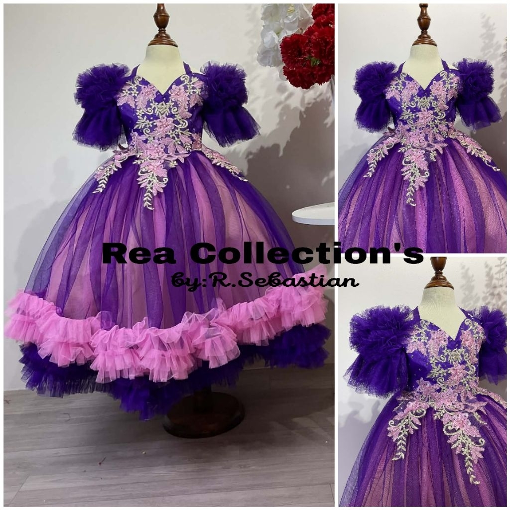 2 COLORS GOWN KIDS RAFFLES | Shopee Philippines