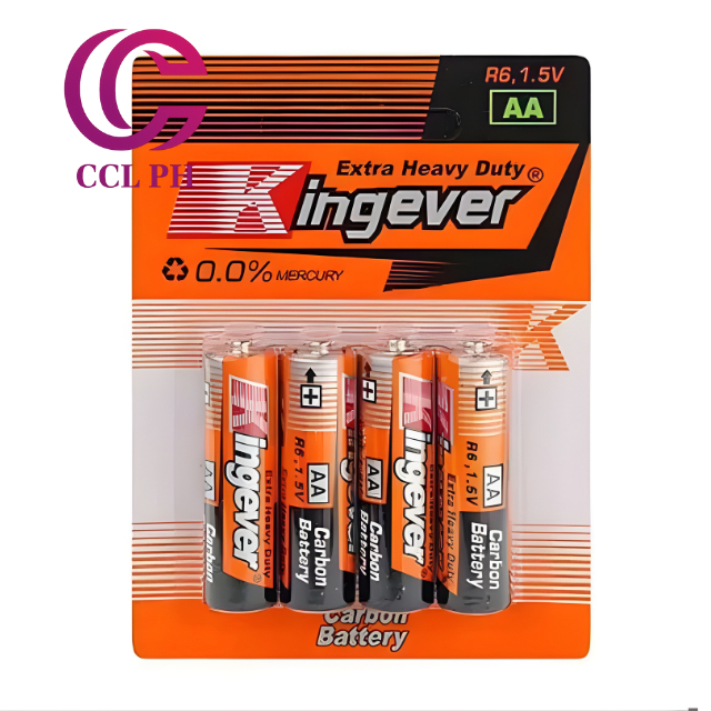 CCL PH 4PCS/Set Kingever Triple A Double A Extra Heavy Duty Battery AAA ...
