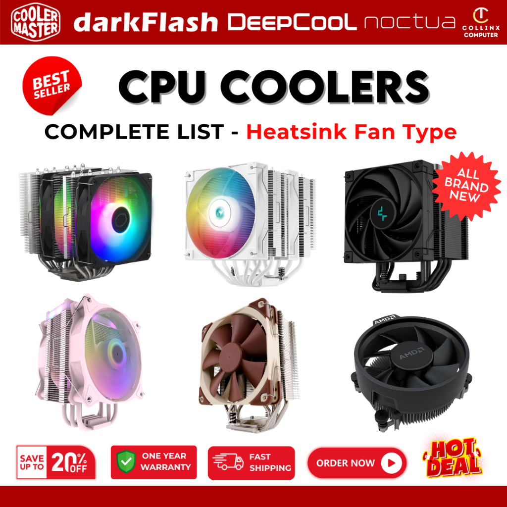 CPU Cooler Fan List Collection | Excellent Cooling For Intel and AMD ...