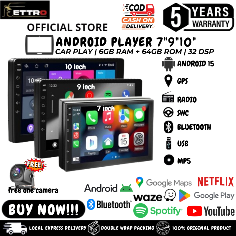 Universal Android Player 4G SIM & WiFi With Cooling System Car Display ...