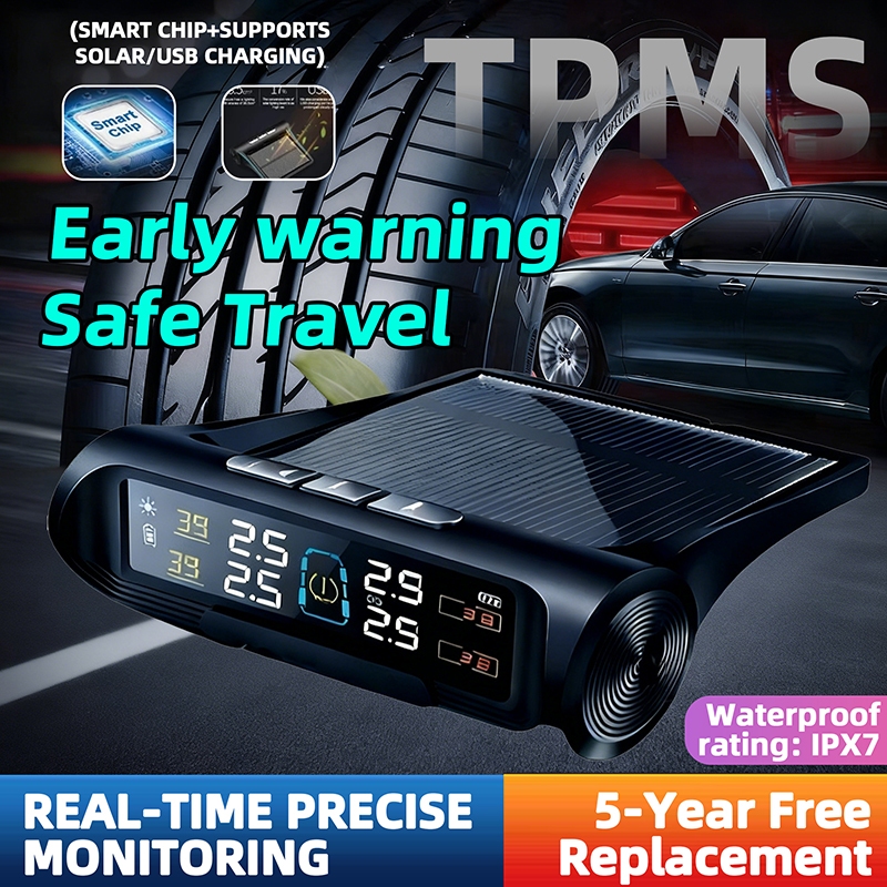 TPMS Tire Pressure Monitor | Intelligent Real-Time Solar Wireless ...