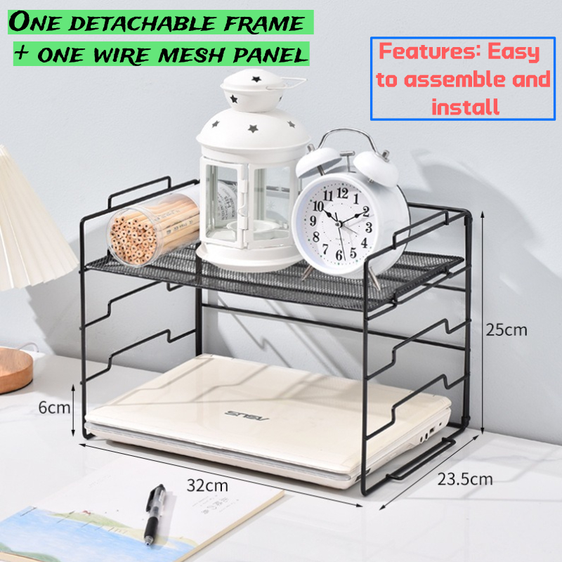 Office and Home Use Desk Stackable Organizer Metal Mesh Document Tray ...
