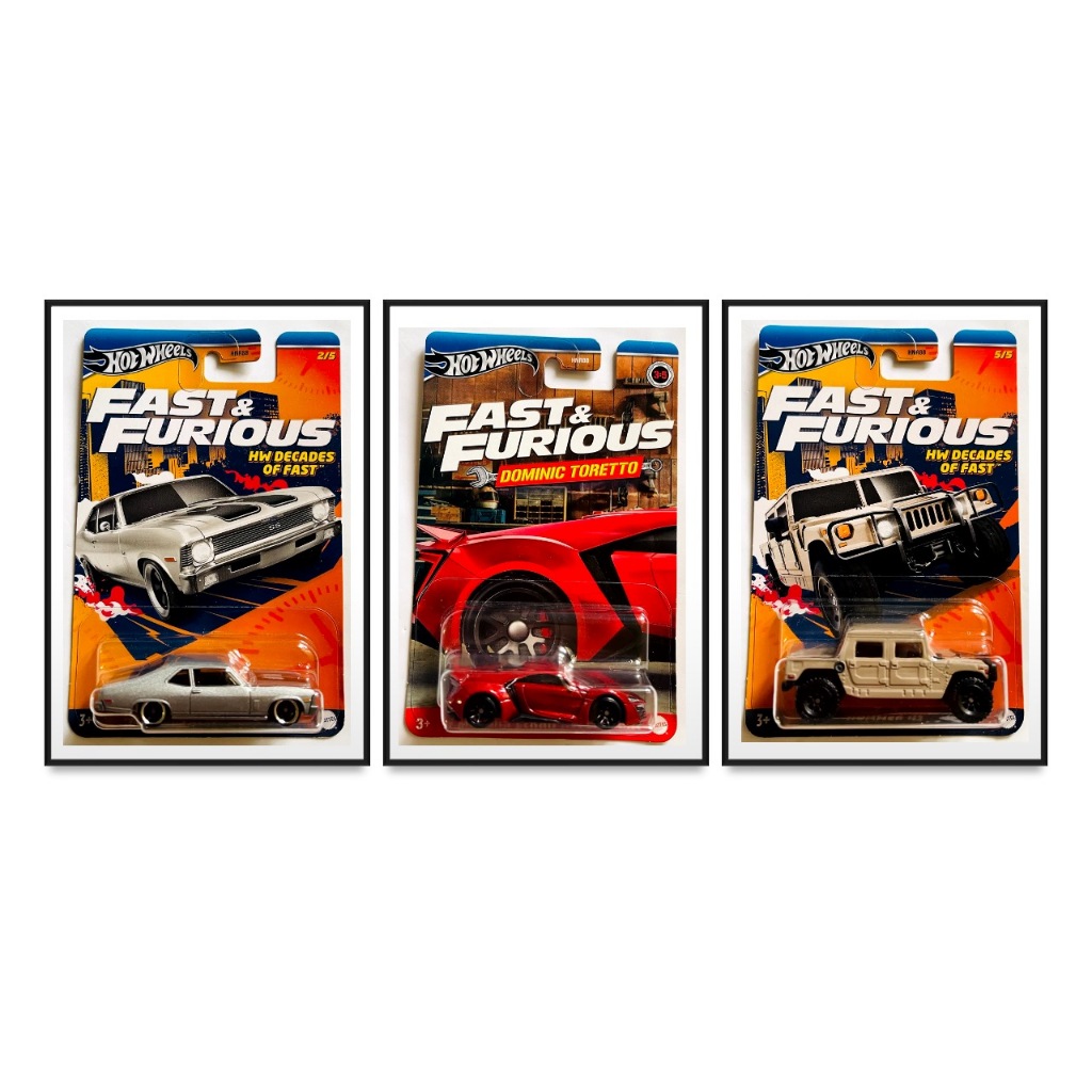 Hot Wheels - Fast & Furious Dominic Toretto W Mmotors Lykan, Hummer H1 ...
