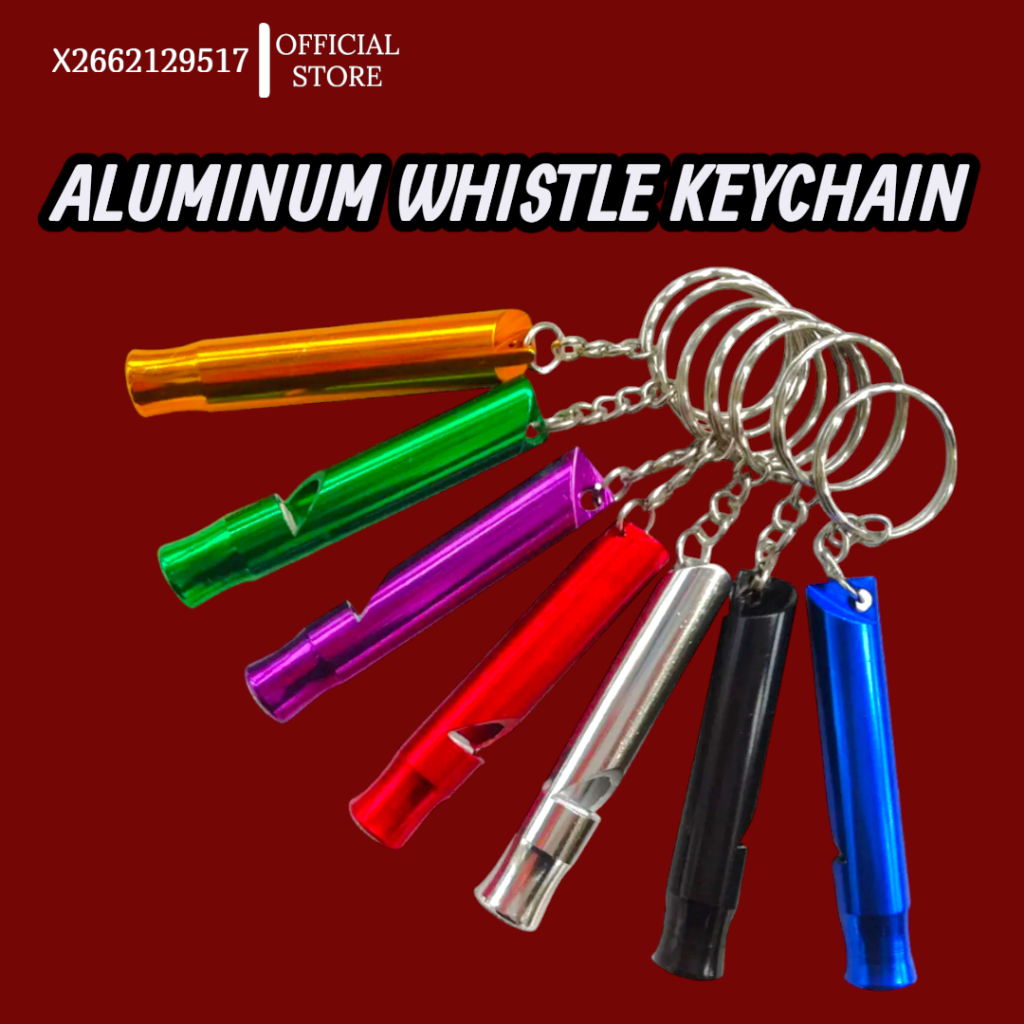 Aluminum Metal Tube Keychain Emergency Whistles outdoor survival kit ...