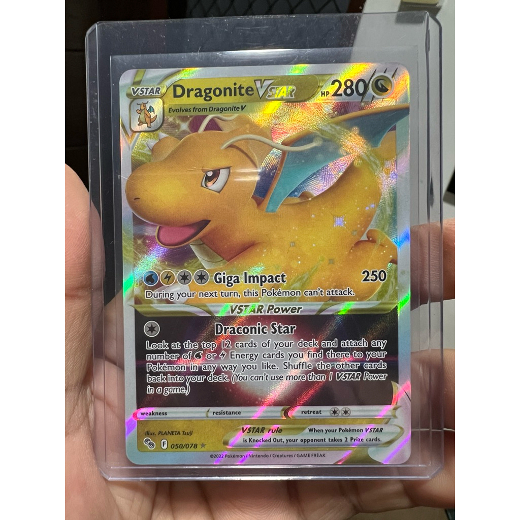 how much is a dragonite v pokemon card worth Dragonite VSTAR (081/078) [Pokémon GO] – Gamers Paradise main image 0