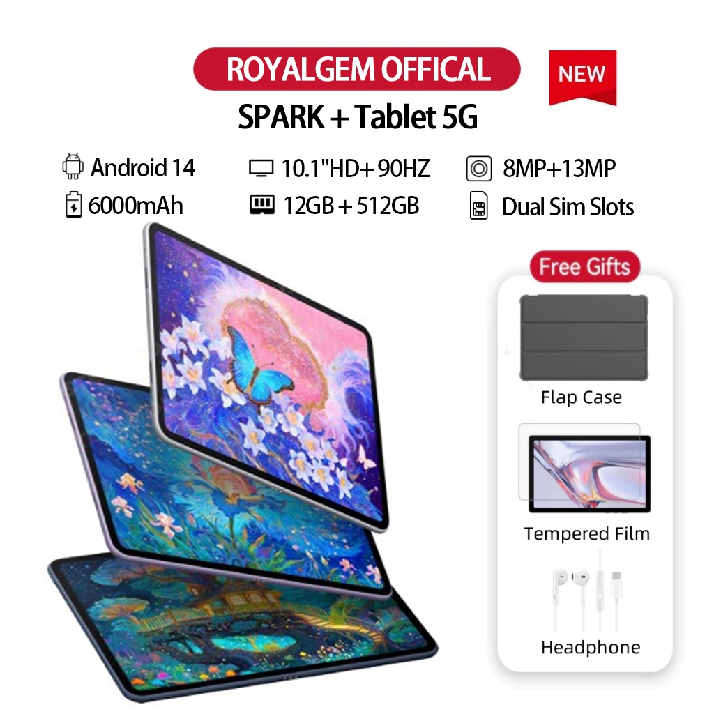 Tablet Pad Spark+ Android tablets Brand New On Sale 12GB + 512GB Tablet ...
