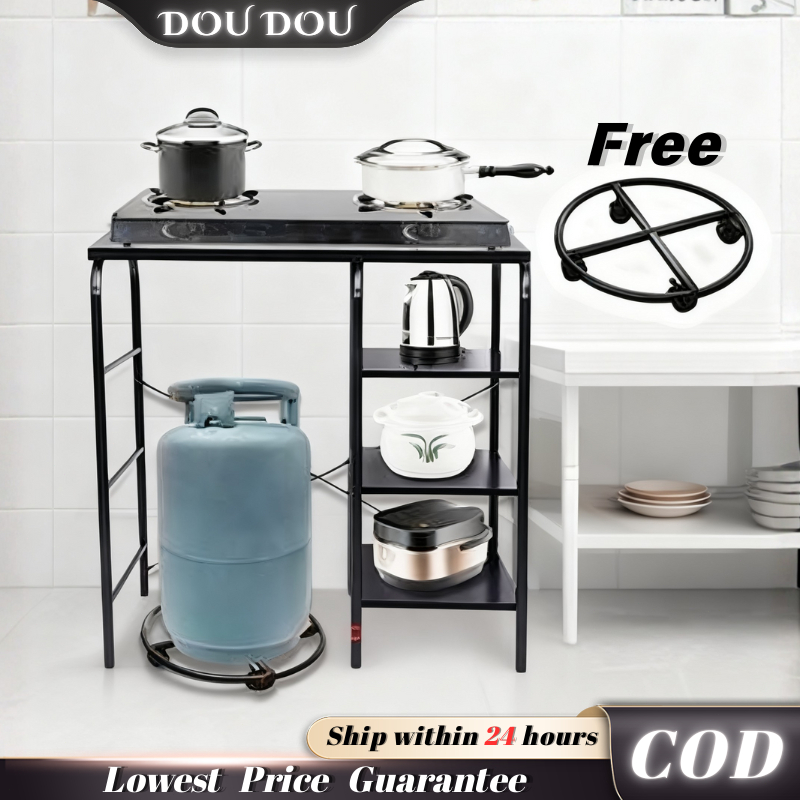 Gas Stove Stand Rack Stainless Multi-layer Stove Rack Stand Home ...