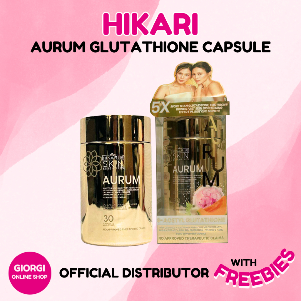 HIKARI Aurum Glutathione Capsule | Emothion | Whitening | Trending Best  Seller Pampaputi | Shopee Philippines