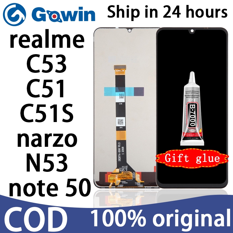 LCD for realme c53 c51 S realme note 50 narzo N53 set full screen ...