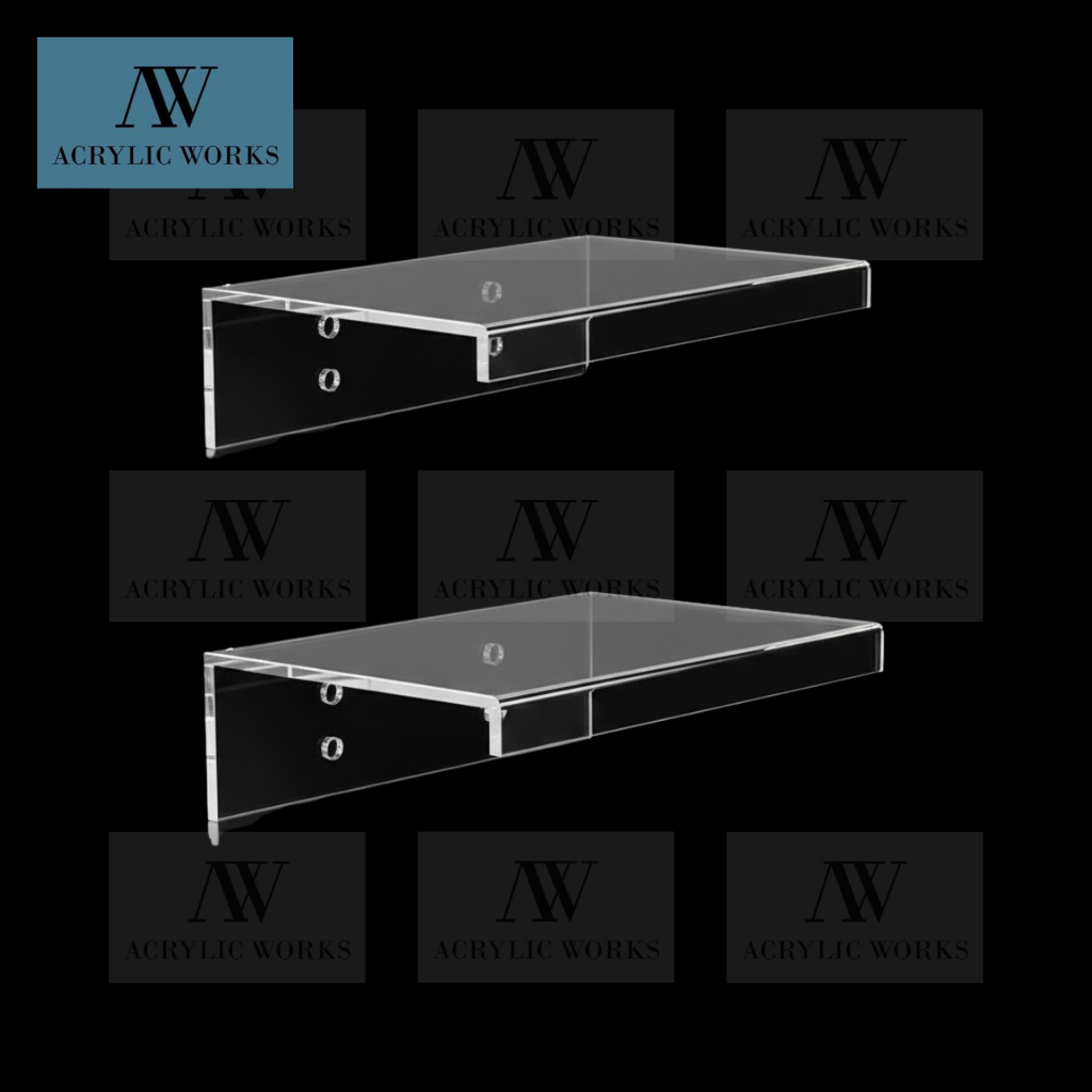 10Pcs Wall Mounted Clear Acrylic Shoe Rack Display Organizer | Shopee ...