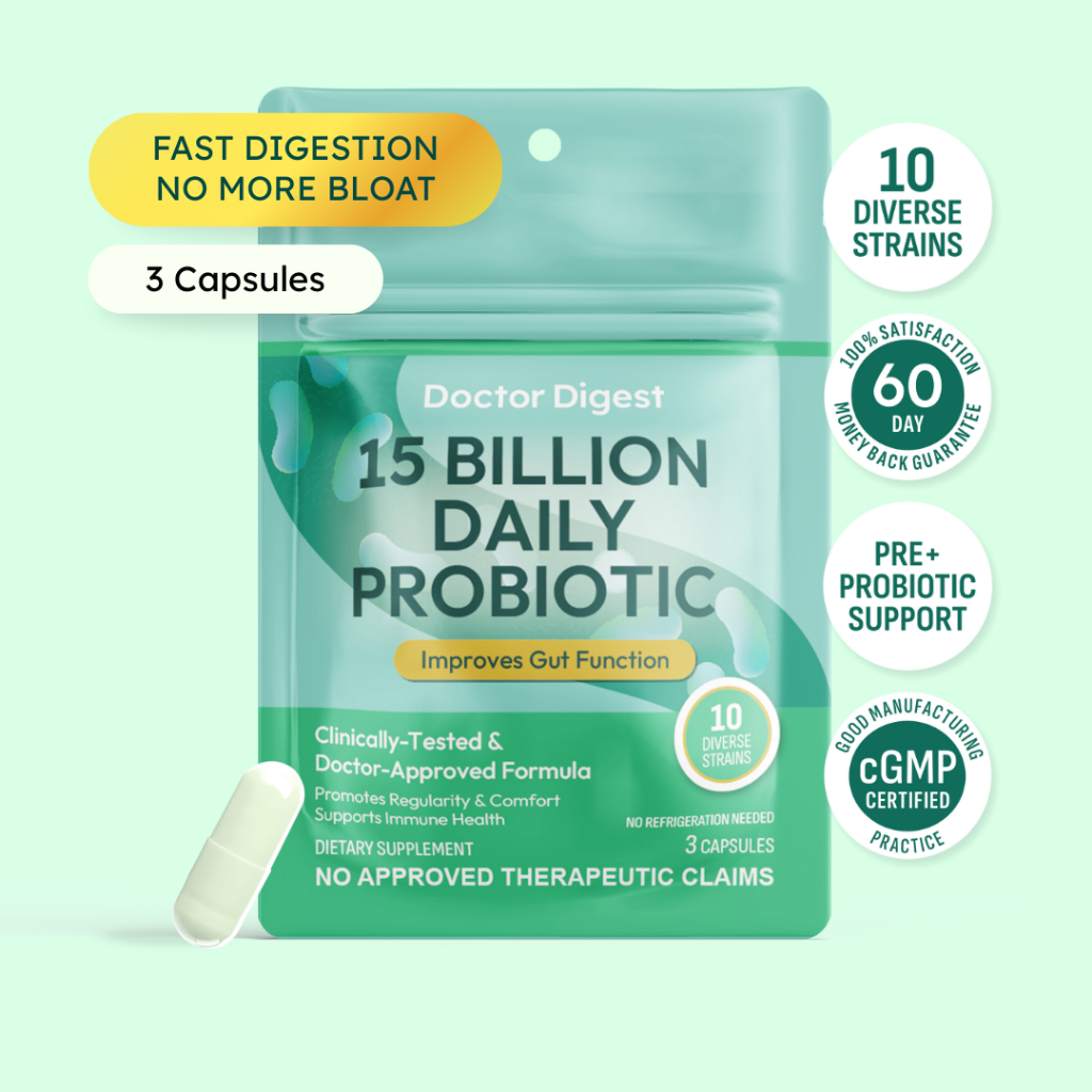 Doctor Digest 15 Billion Daily Probiotic Pills 3 Capsule Pouch | Shopee ...