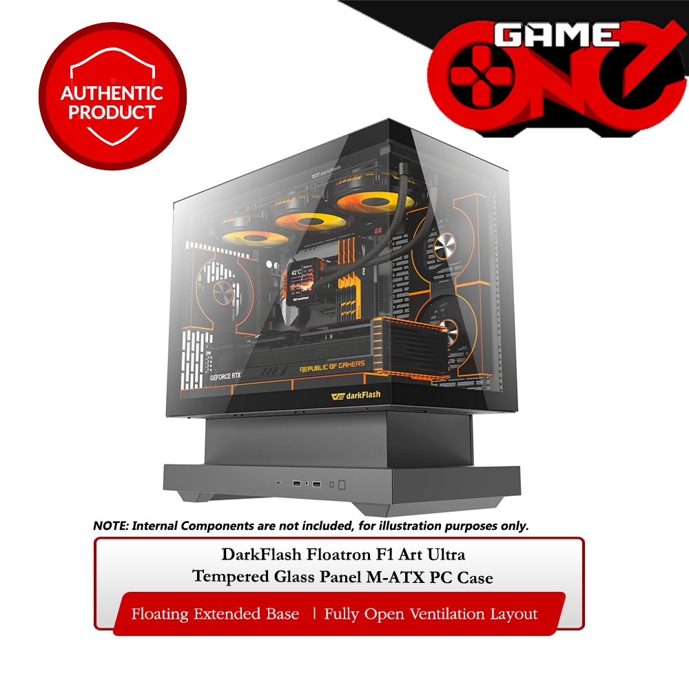 DarkFlash Floatron F1 Art Ultra Tempered Glass Panel M-ATX 270 ...