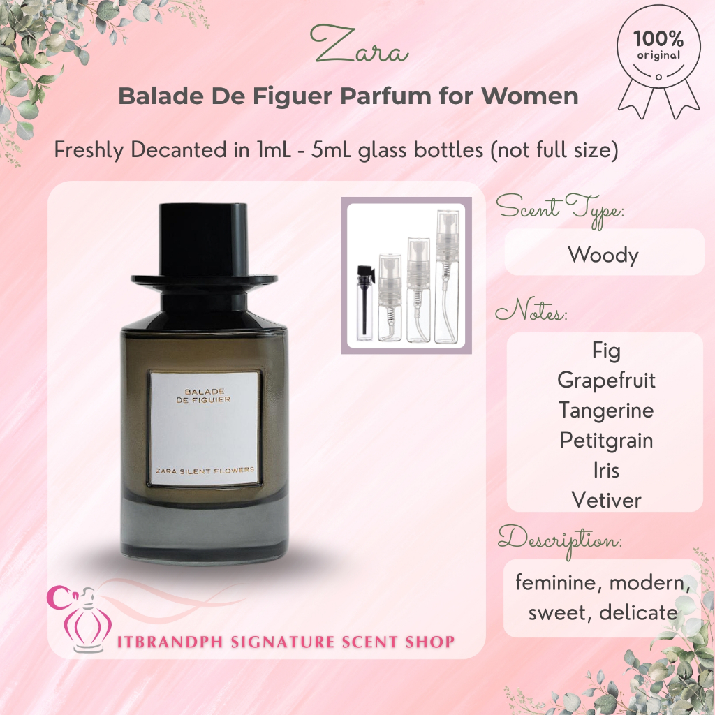 Decant Zara Balade De Figuer Parfum for Women (NOT FULL BOTTLE