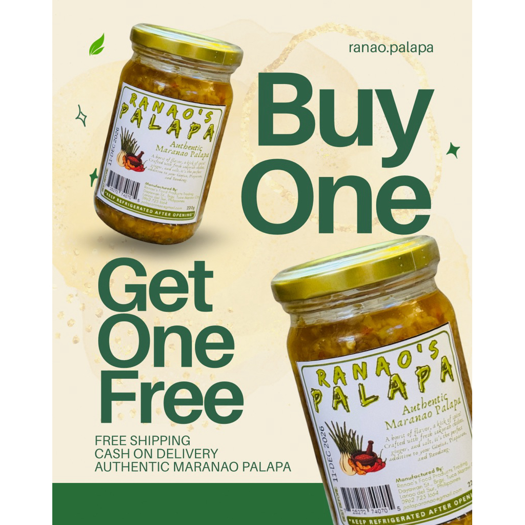 Buy1Get1 Spicy Palapa Authentic Maranao Food made with fresh sakurab ...