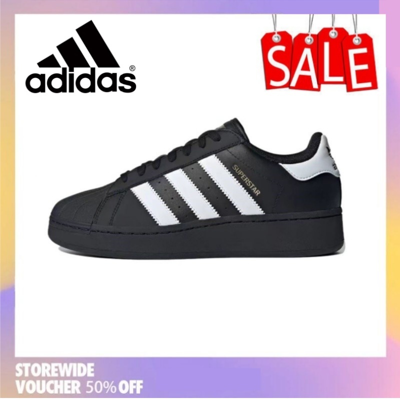 100% GenuineAdidas SuperStar Waterproof Slip resistant Shoes Sneakers For  Men Women in White Black