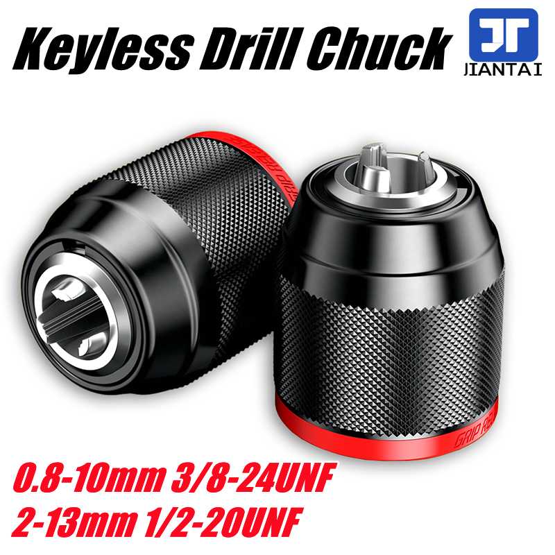 Keyless Drill Chuck Bit Fast Change Converter Adapter in 2-13mm(1/2 ...