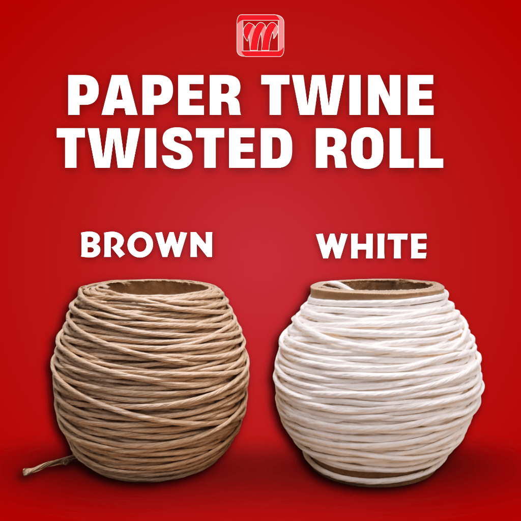Twisted paper twine, paper string [ pack of 100 meters] | Shopee ...