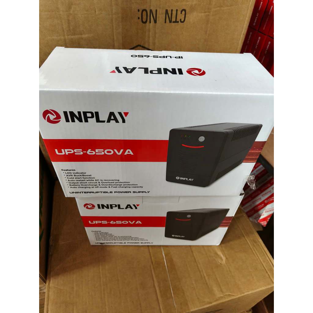 Inplay UPS 650VA With AVR Uninterruptible Power Supply For PC Computer ...