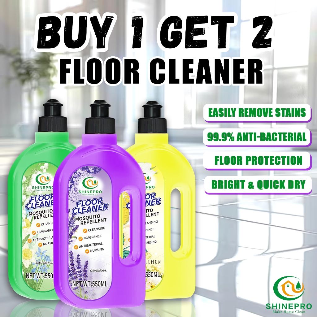 Buy 1 get 2 Shinepro Floor Cleaner with mosquito repellet, 99.9 ...