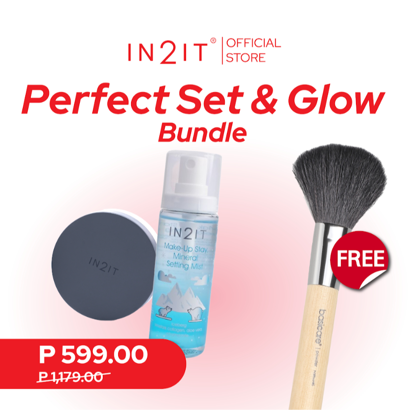 IN2IT Perfect Set & Glow Bundle (Setting Powder+ Mineral Setting Spray ...