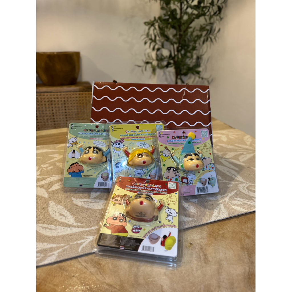 Crayon Shinchan 2in1 Herbal Inhaler & Balm Thai Aromatherapy Cool Nasal ...