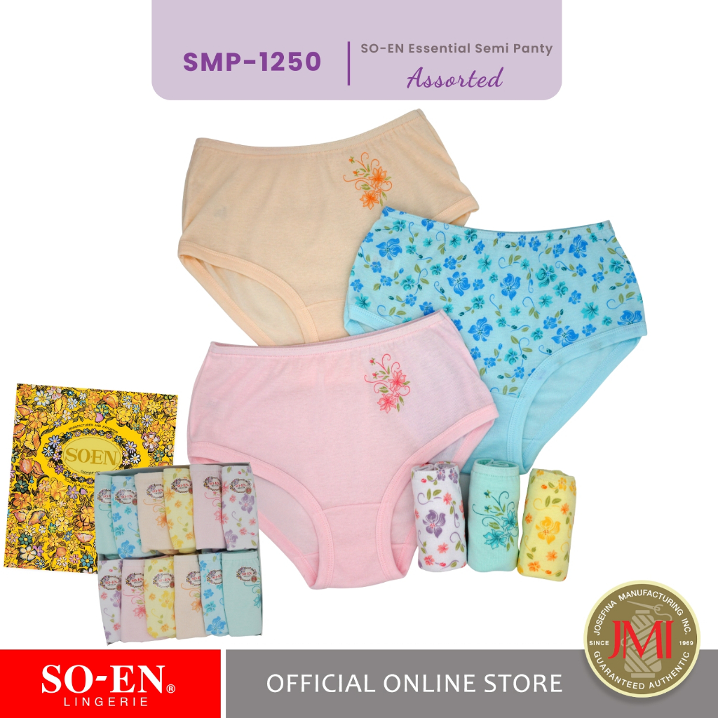 SO-EN SMP Essential 12-in-1 Ribs SemiPanty Set for Women | Shopee ...
