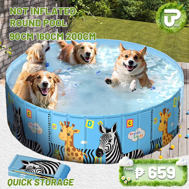 Outdoor Non-Inflatable Swimming Pool For Kids&Pet Portable Family Large ...