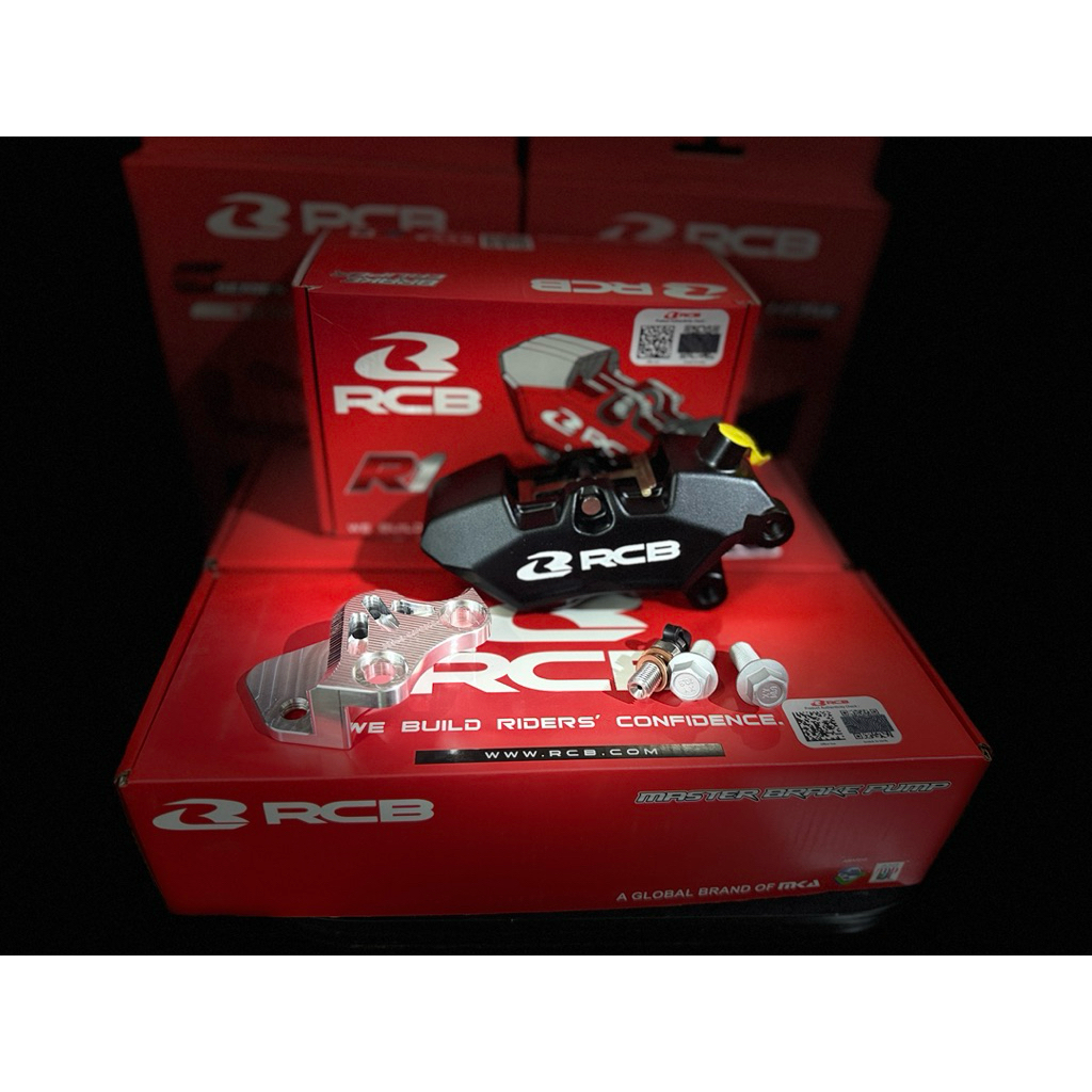 Rcb R1 Caliper 4pot Nmax/Aerox with or without cnc bracket | Shopee ...
