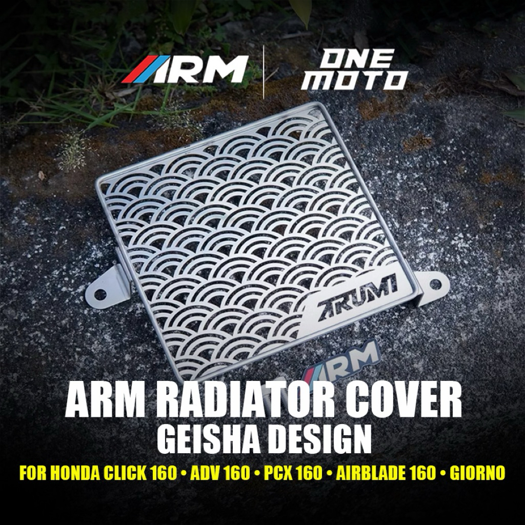 ARM RADIATOR COVER GEISHA DESIGN (For Honda 160 Series) | Shopee ...