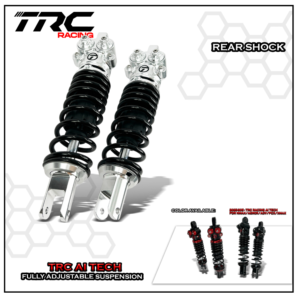 TRC RACING AI TECH SERIES 305mm FULLY ADJUSTABLE REAR SHOCK for NMAX ...