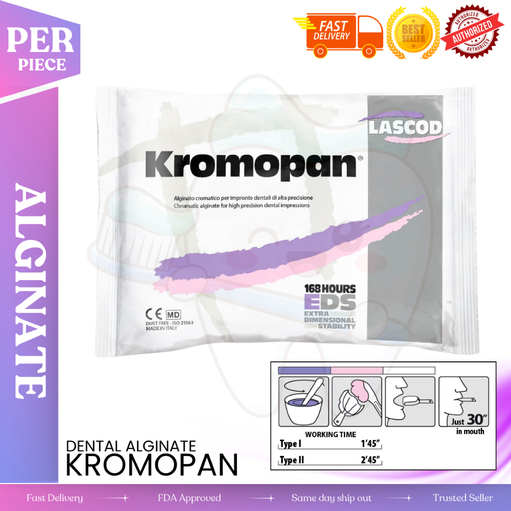 Kromopan Dental Alginate Fast Setting 450g – Chromatic | Shopee Philippines