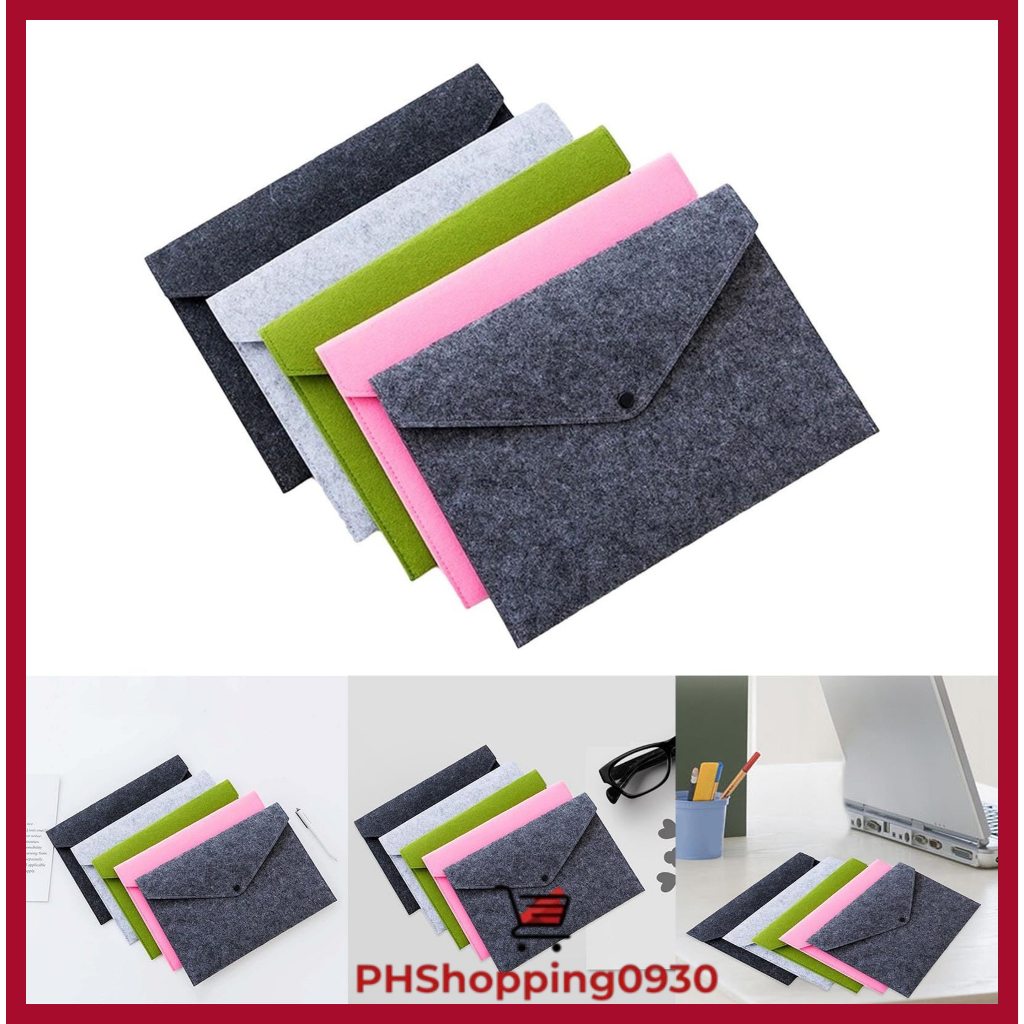 Felt Folder Document Bag Briefcase Bag Storage Organizer File Folder ...