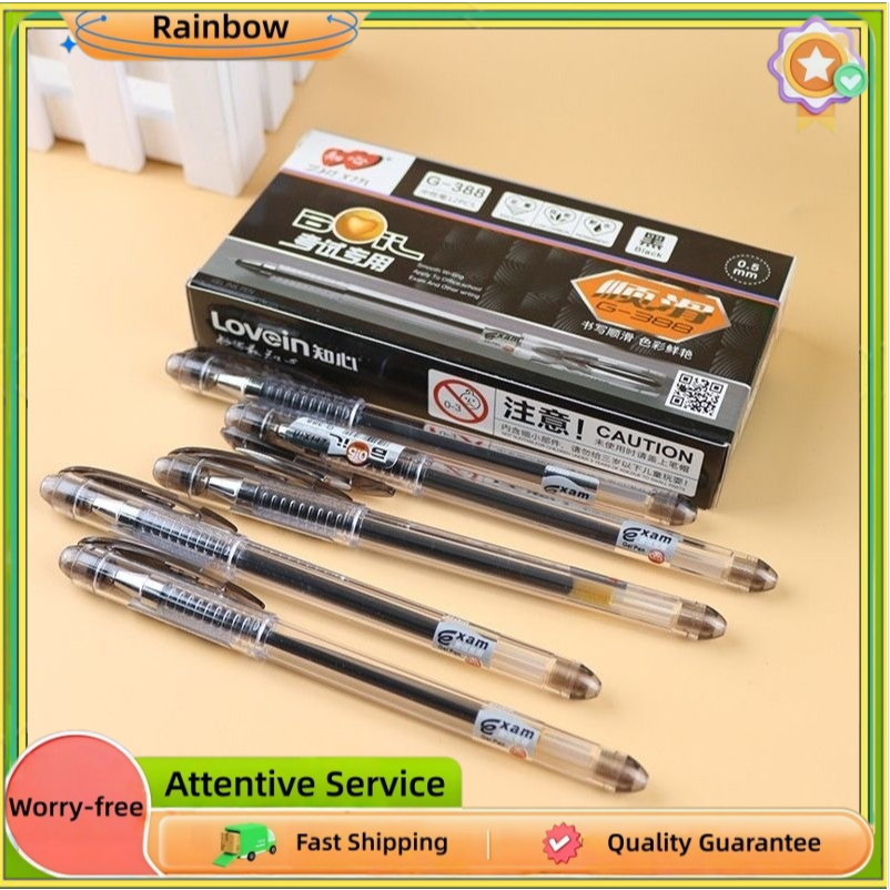 Enice 0.5mm Neutral Pen G388 Gel Pen Black Ink Ballpens Student Sign ...
